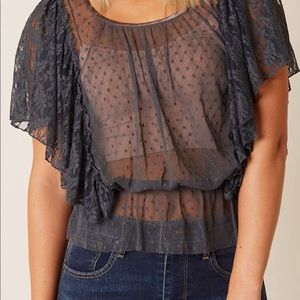 Gimmicks Sheer Polka dot blouse